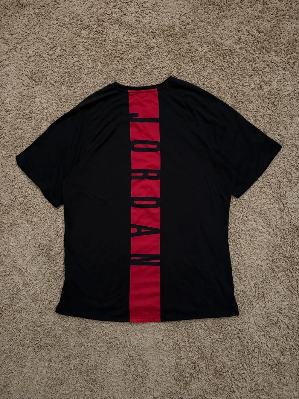 Vintage Y2K Jordan Dri Fit Center Logo Black T Shirt Men’s’ Size XL Double Sided